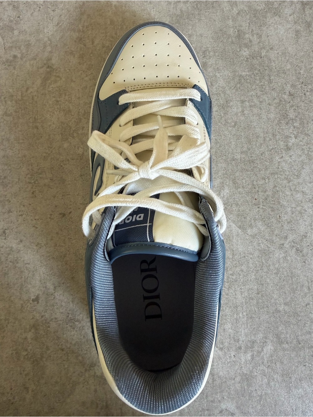 Dior B27 Low-Top Sneakers in Navy & White - Picture 5 of 13